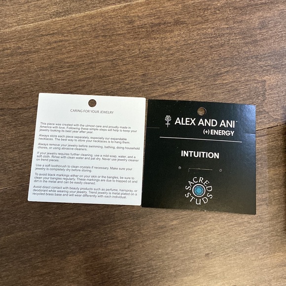 Alex and Ani Indigo Blue Adjustable Bracelet Bangle - Picture 6 of 6